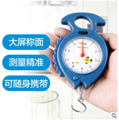 Promotional Gift Plastic Handle Portable Household Scale 10KG, Daily Use Spring Scale Wholesale
