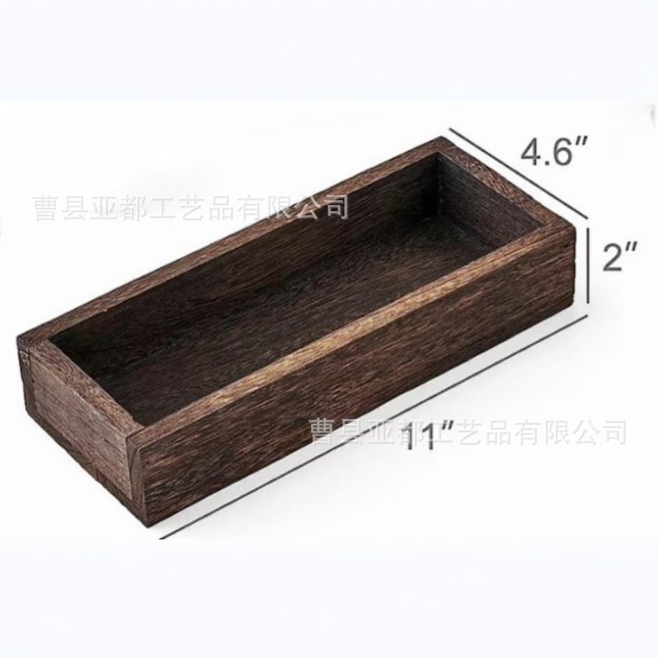 Cross-border Hot-selling Mason Jar Decorative Dining Table Tray Decoration Set, Lantern Wedding Props Ornaments Wooden Box