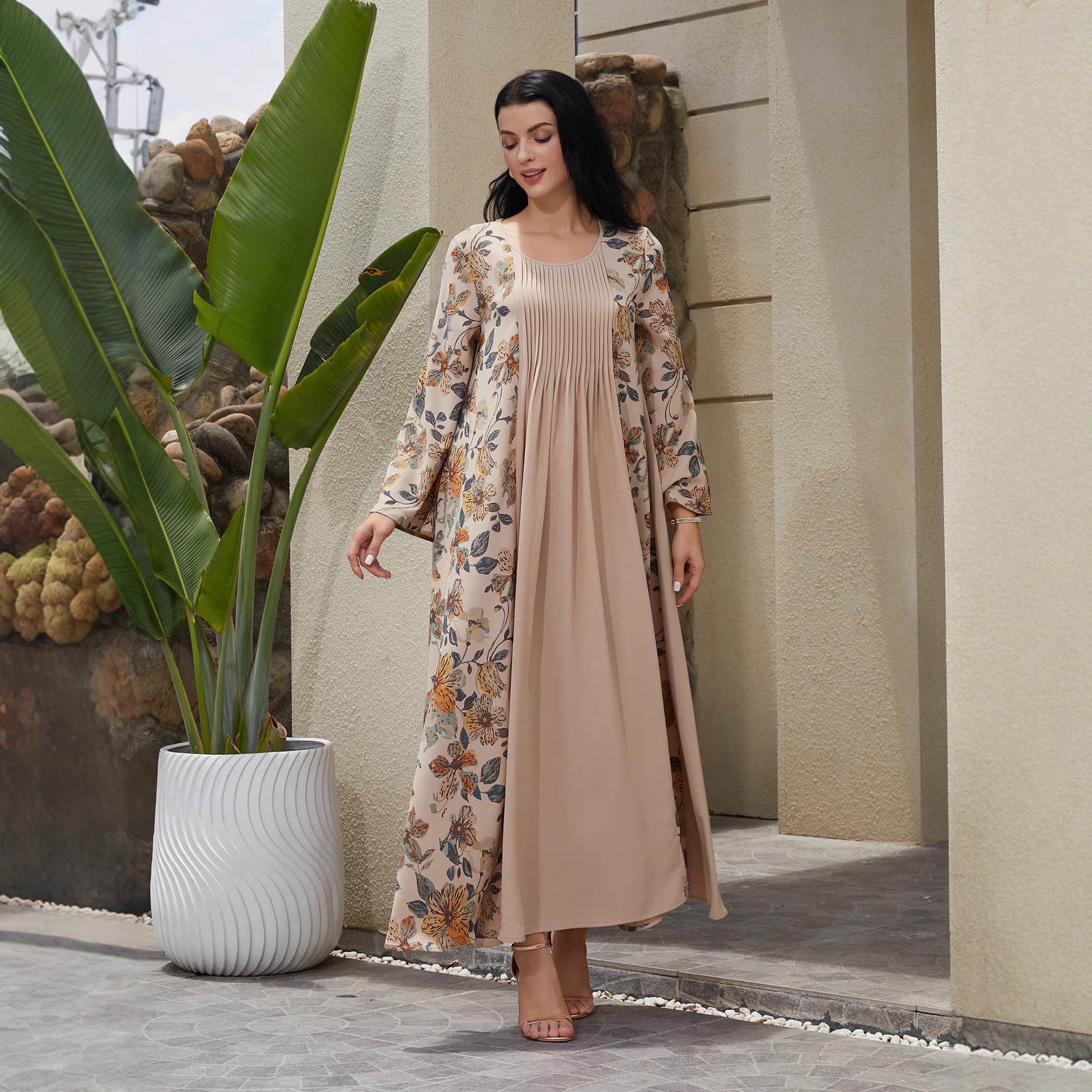 NC110 Cross-border Trade AliExpress Amazon New Floral Robe Fashion Dress