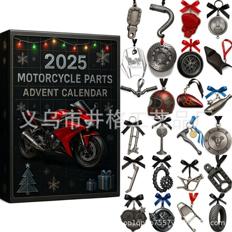 Cross-border 2025 Motorcycle Parts Advent Calendar