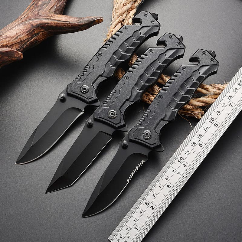 Folding Knife EDC Camping Survival Multi-function Folding Knife Foldable Peeling Chopping Titanium Alloy Portable