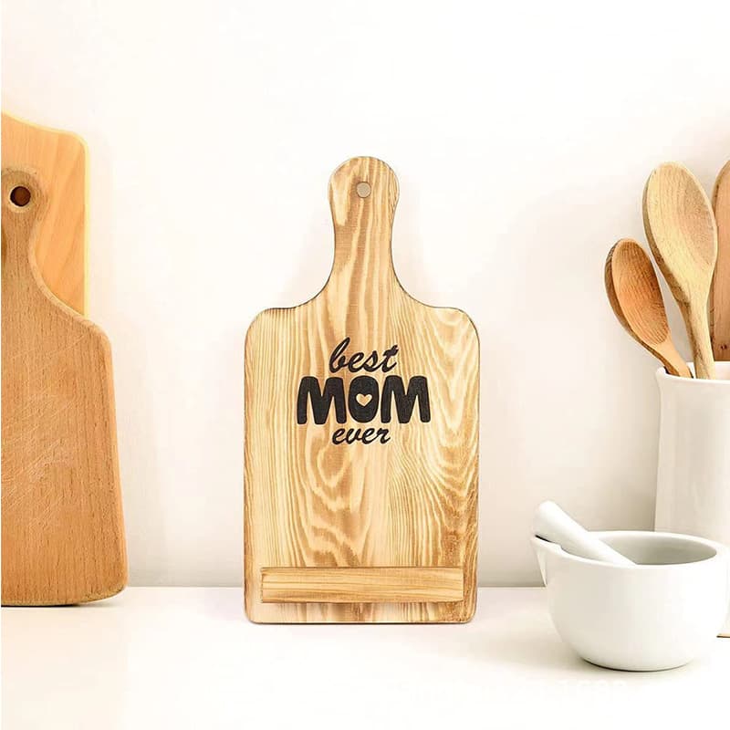 Kitchen Wooden Recipe Stand Holder Home Desktop Ipad Tablet Stand Wooden Music Score Holder