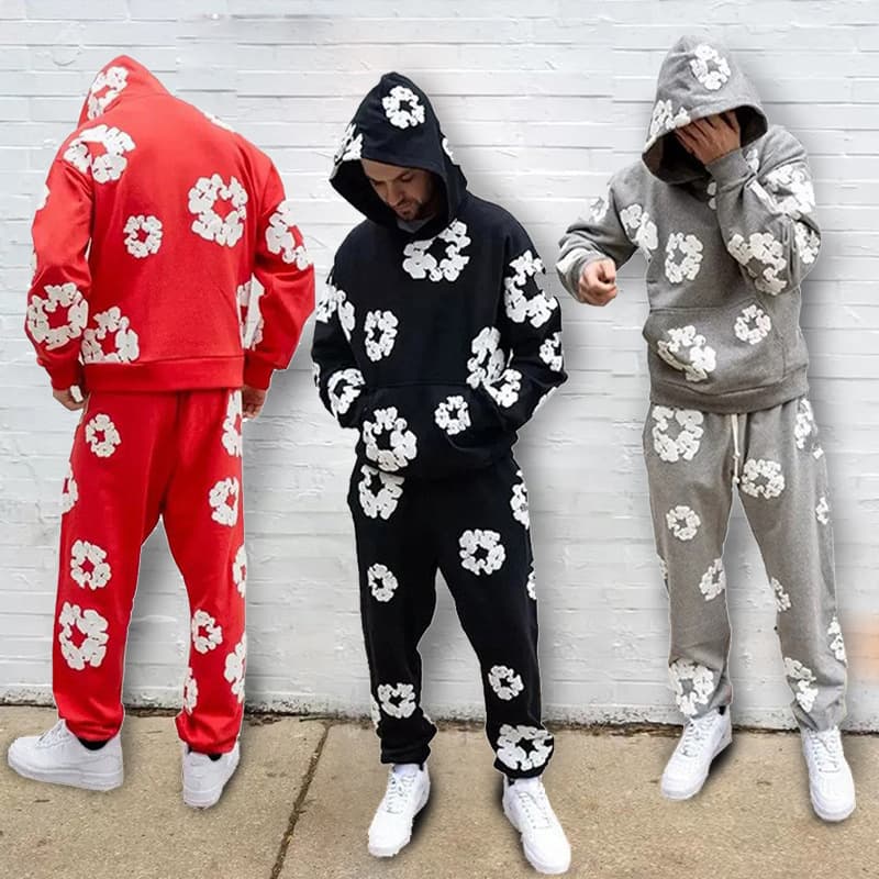Cross-border High Quality DENIM TEARS Kapok Hoodie Cowboy Tears American High Street Hoodie Unisex