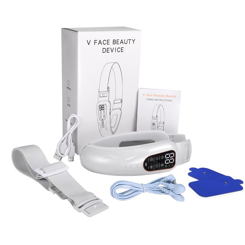 New V-face massager with EMS microcurrent vibration for home use, a multi-functional V-face massager available now.