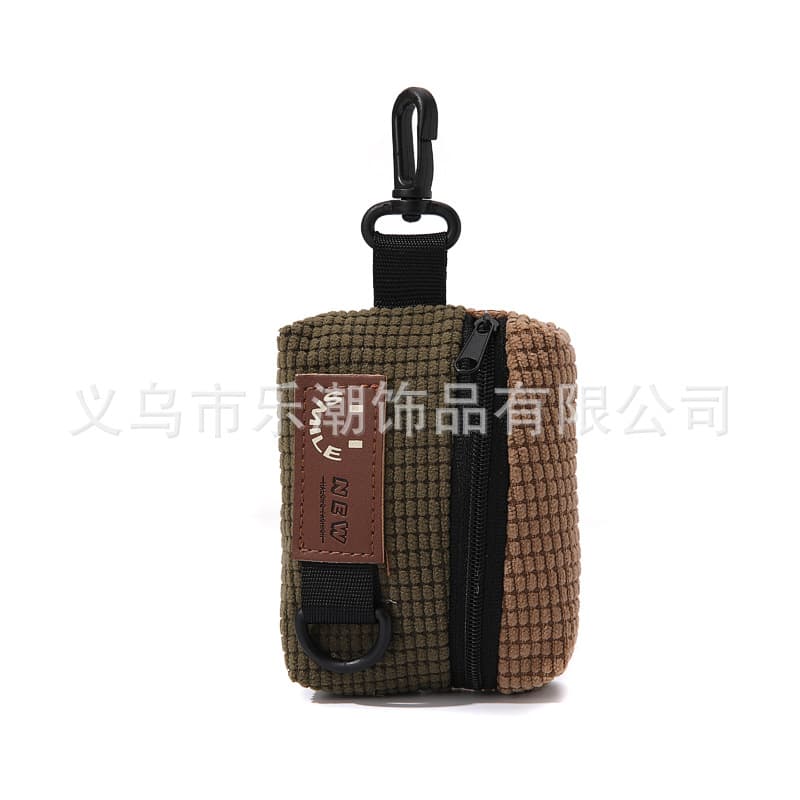 Personalized Youth Multifunctional Card Bag Simple New Coin Purse Key Bag Small Hanging Bag Card Bag Short Hanging Trendy Accessories