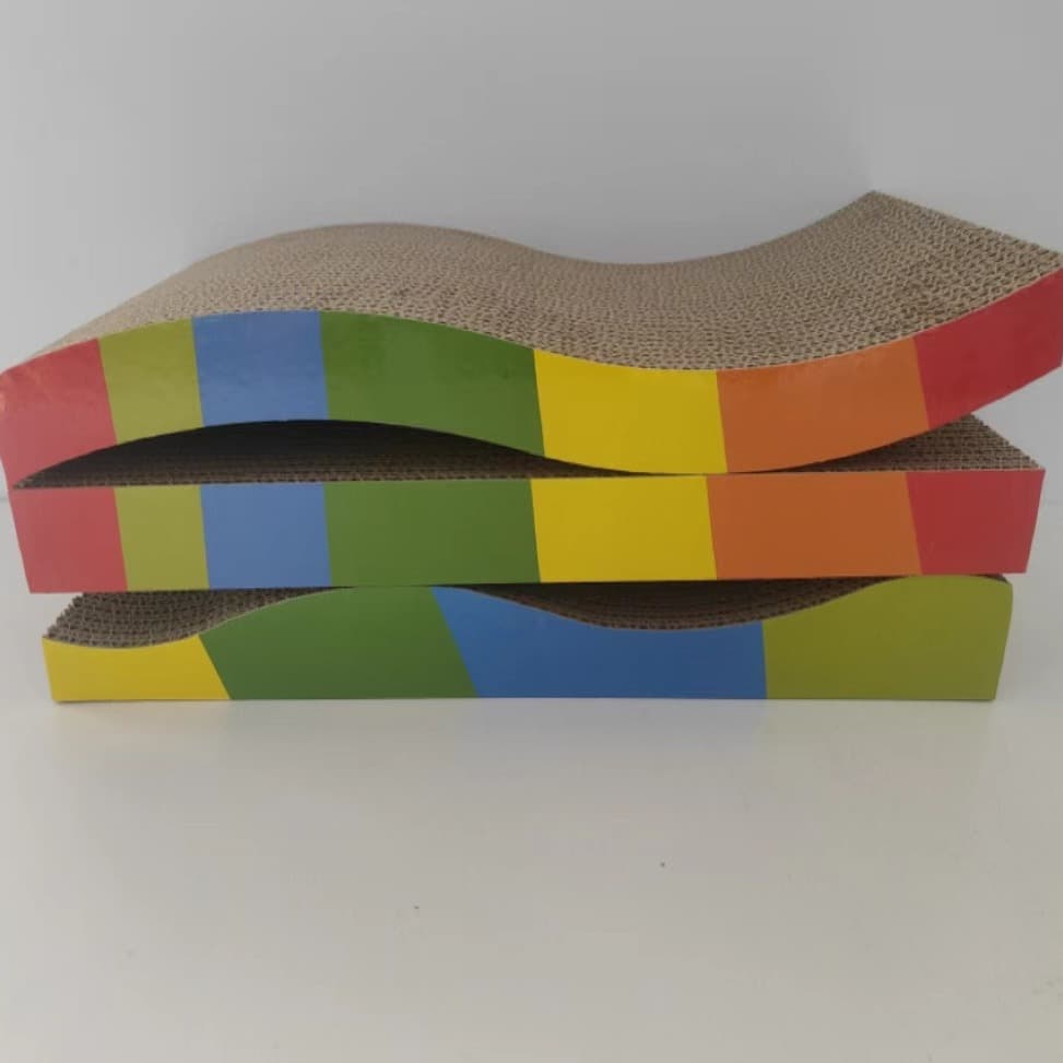 Pet Cat Scratching Board Cat Toy Corrugated Cat Scratching Board S-Shaped Cat Sofa Cat Nest Cat Claw Grinder Pet Supplies