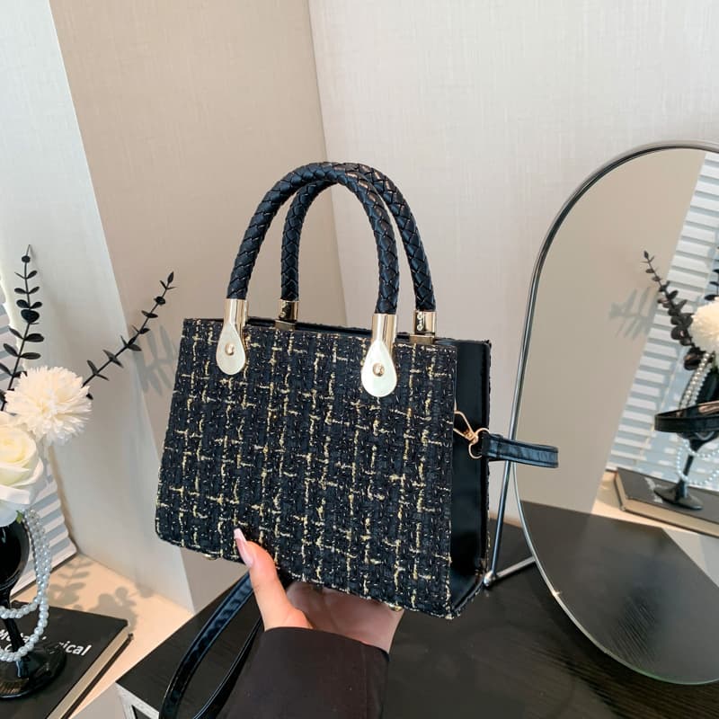 Trendy Handbag for Women 2024 Summer New Fashion Korean Style Elegant Textured Shoulder Handbag Small Square Bag
