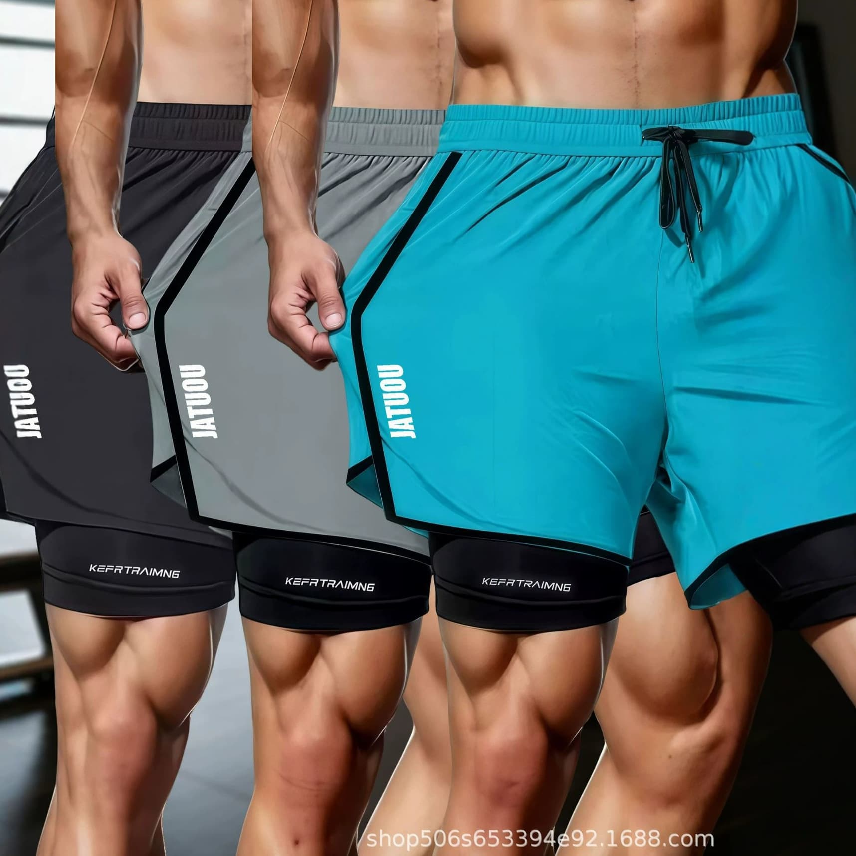 Cross-border Men's Clothing Hot-Selling European Size Casual Fitness Outdoor Sports Shorts for AliExpress Export