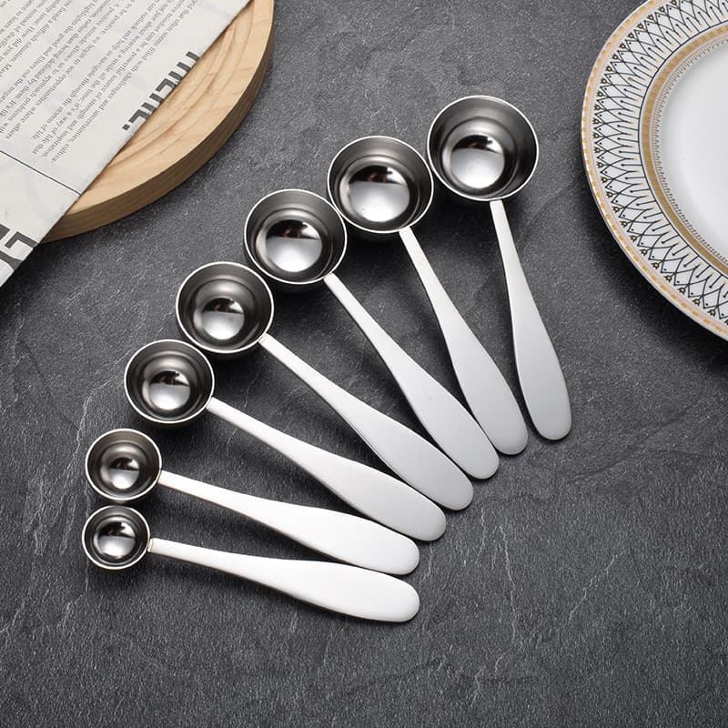 304 Stainless Steel Baking Measuring Spoon, Cross-Border Coffee Bean Fixed-Dose Spoon, Milk Powder Fruit Powder Spoon, Multi-Capacity Baking Tool