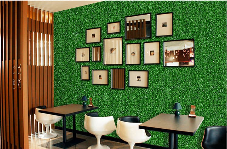 Factory Direct Artificial Green Plants Fake Lawn Milan Grass Ceiling TV Background Decoration Artificial Turf