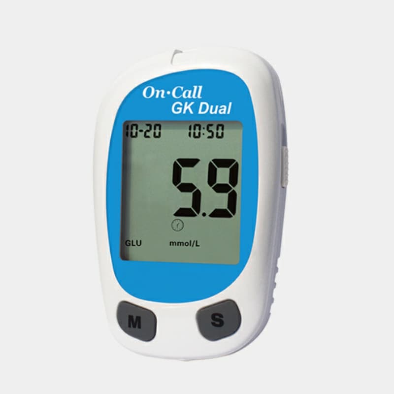 Acon Biotech Yiyou 2 Blood Glucose and Ketone Meter - dual-purpose device, micro-sampling, fast testing, and easy operation.