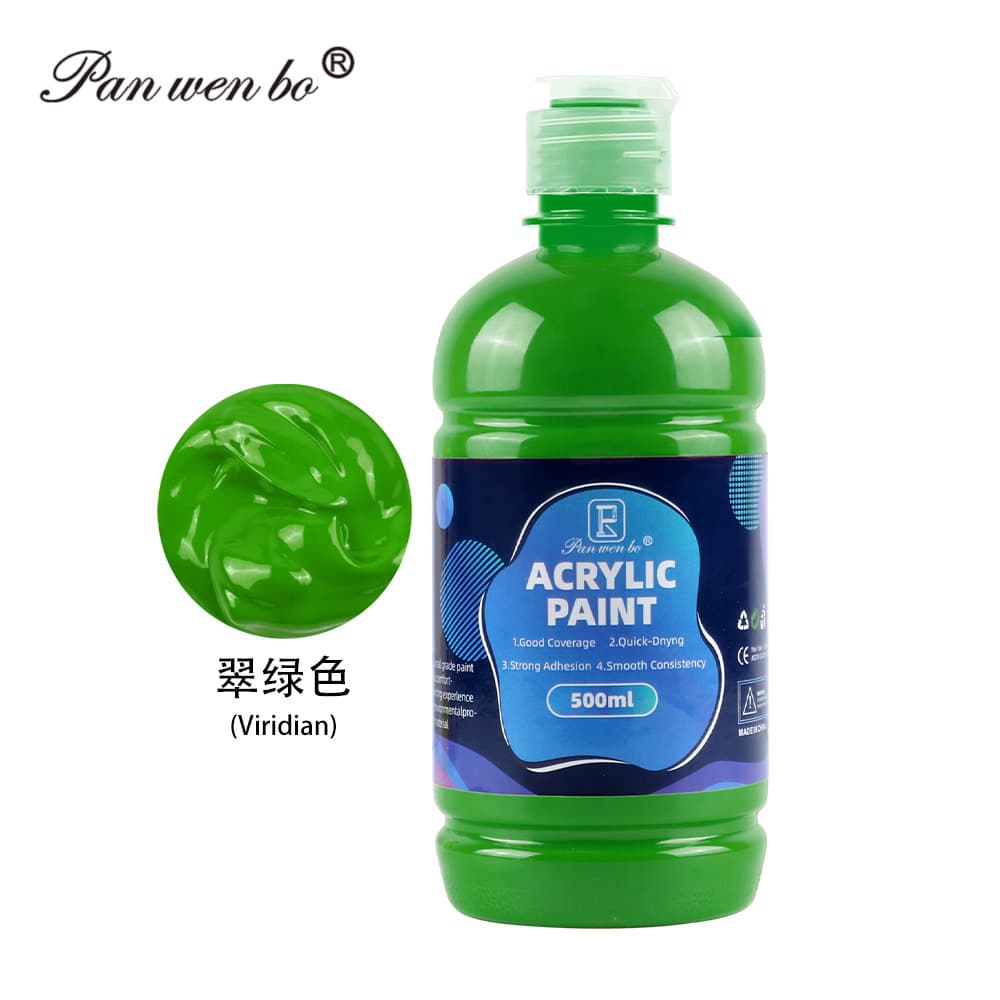 Cross-border Acrylic Paint 500ML Large Can, Gouache Paint for Graffiti, Hand Painting, Waterproof Wall Painting, Watercolor Paint Wholesale