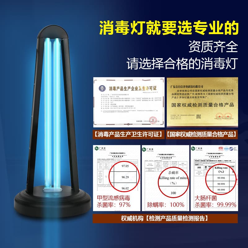 Wholesale Custom UV Sterilization Lamp Ozone Formaldehyde Removal School Clinic Hospital Sterilization Light Smart Remote Control