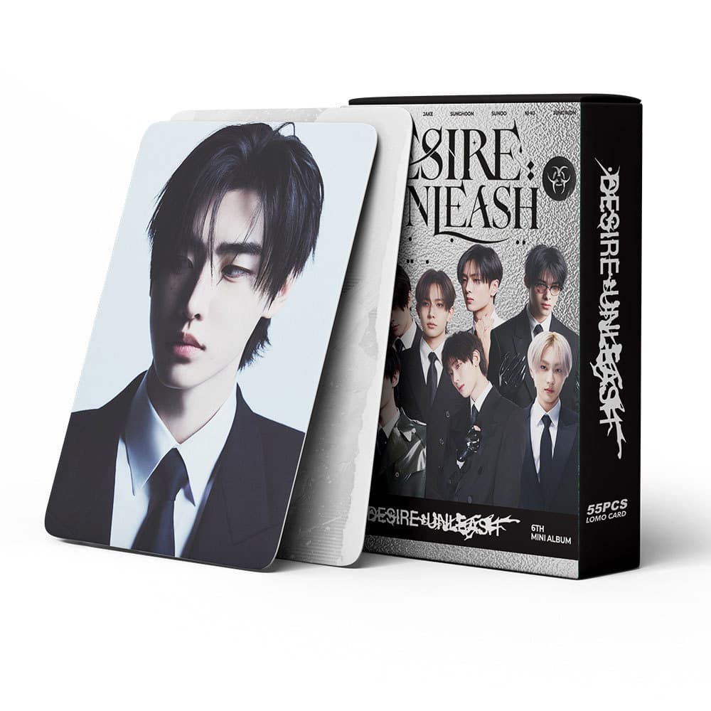 En Desire Unleash Small Card 6th Mini Album Poster Photo Card Ins Kpop Card 55 Pieces