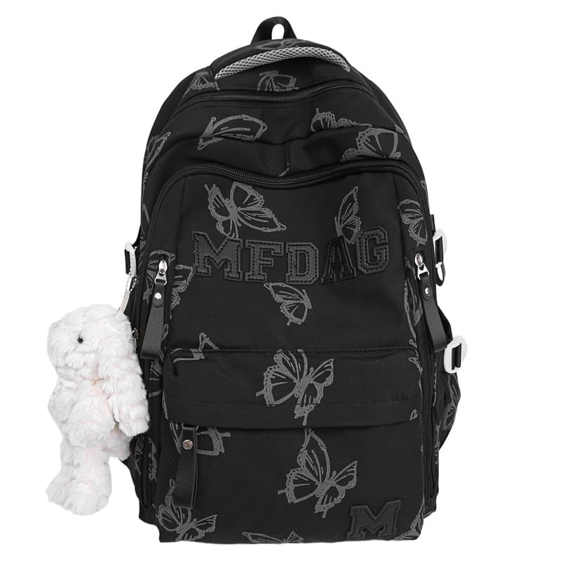 Trendy High-Fashion Backpack for Cross-Border, Casual Middle and High School Girls' Bookbag, Large Capacity Backpack