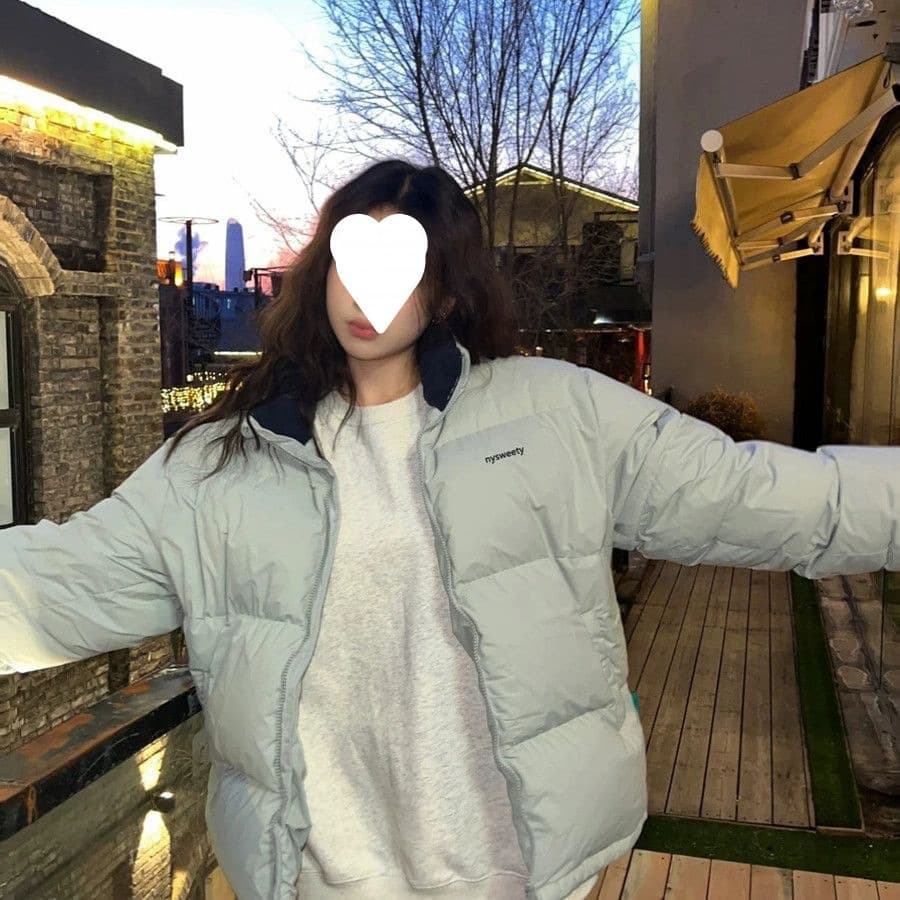 Women's trendy brand puffer jacket with white duck down, 2025 winter new style, American loose fit, Korean version short coat for couples