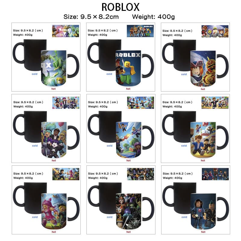 Virtual World Cup Anime Character Color-Changing Mug Creative Ceramic Heat-Sensitive Gradient Cup