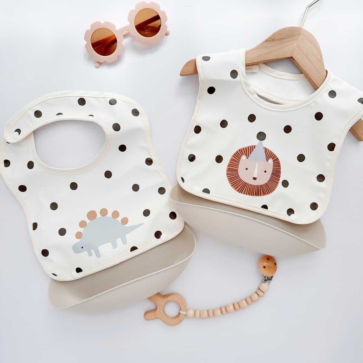 New Silicone Baby Bibs Soft Pu Material Waterproof Dishwasher Safe Baby Feeding Bibs Anti-leak Feeding Accessories For Infants