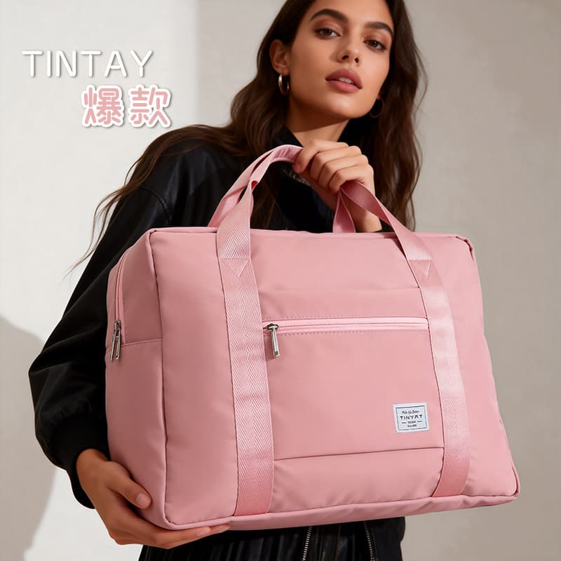 Short-distance portable travel bag, women's large-capacity business trip luggage storage bag, lightweight boarding bag, travel bag