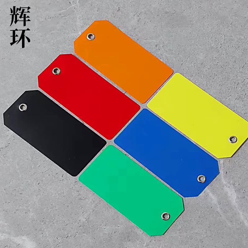 Clothing PVC card colorful label price membership card hanging card tag advertising tag colorful transparent card