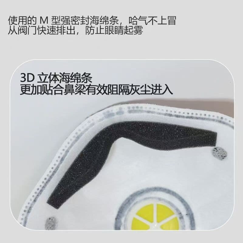 Cross-Border Exclusive FFP3 Cup-Type KN95 Dust Mask with Breathing Valve Head-Mounted Dust Protection with Filter Mask