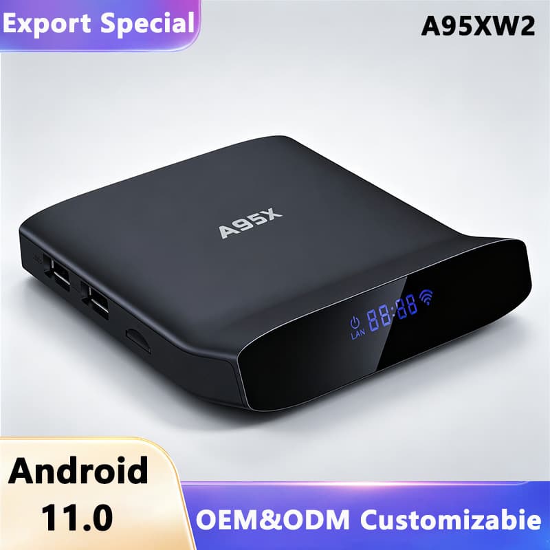 Specially supplied for foreign trade AX95W2 set-top box S905W2 smart dual-band TVBOX Internet TV box source factory
