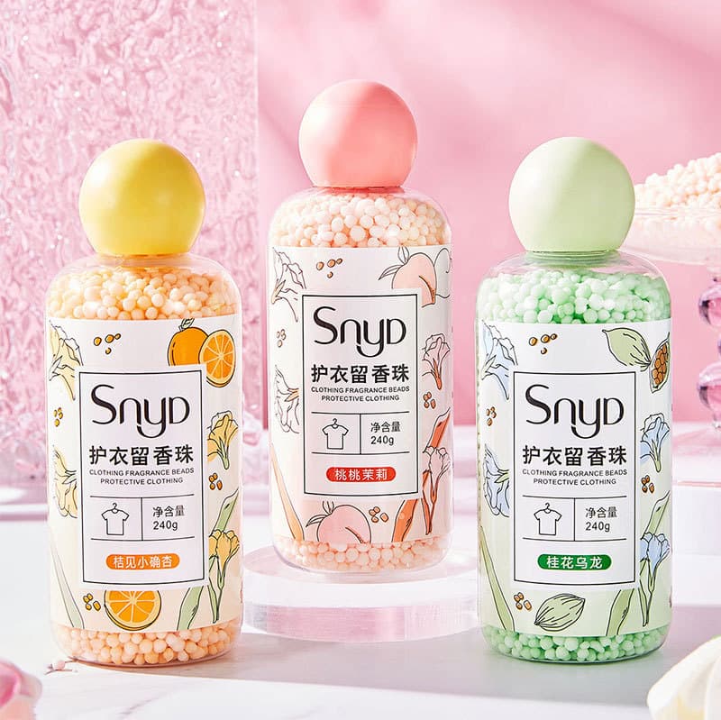 Home Laundry Color Protection and Fabric Softener Granules 240g Bottle, Drop Shipping, Laundry Scent Beads Wholesale