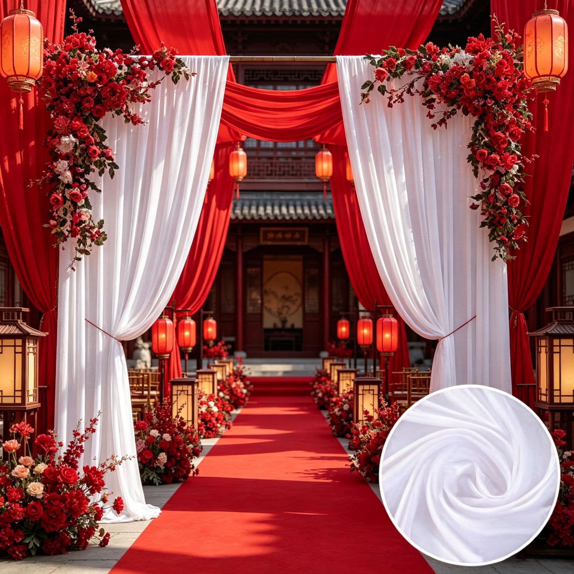 Wedding background cloth milk silk cloth curtain stage curtain elastic cloth wedding Korean style cloth curtain birthday background cloth