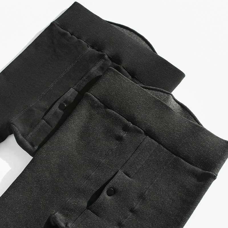 Winter men's thermal leggings with fleece lining, extra thick, plus size, tight-fitting, cotton-padded base layers.
