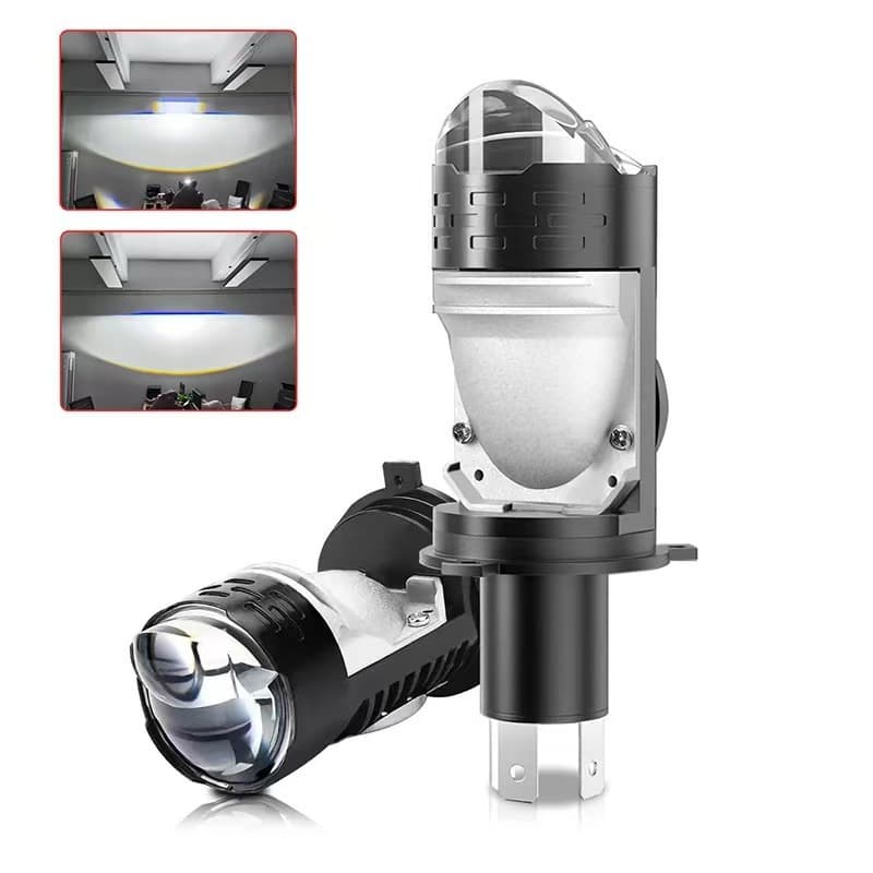 Car LED headlight H4 plug-in high-power matrix light type far and near integrated LED headlight for motorcycles