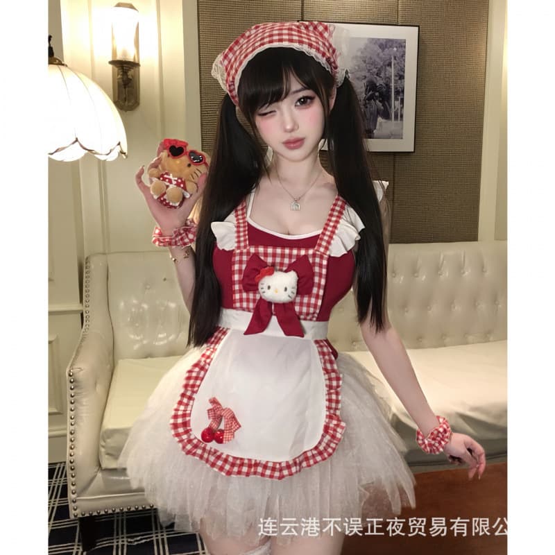 Tang Island Original Lingerie Cute Cat Maid Costume Sexy Pure Desire Small Chest QQNY Temptation Set