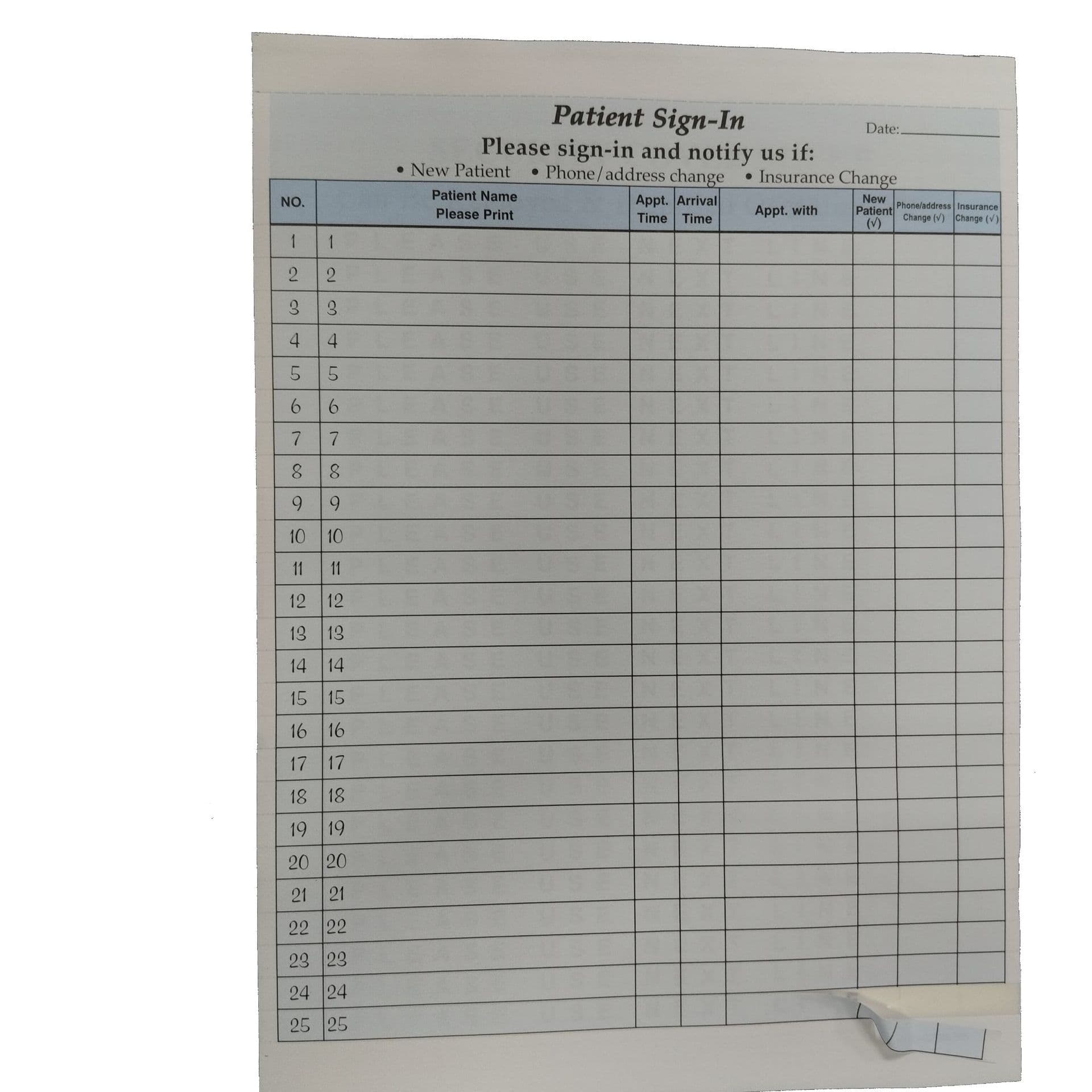 Foreign-use Black-tint Carbonless Paper English Document Book with Self-adhesive Sticker Sign-in Pad
