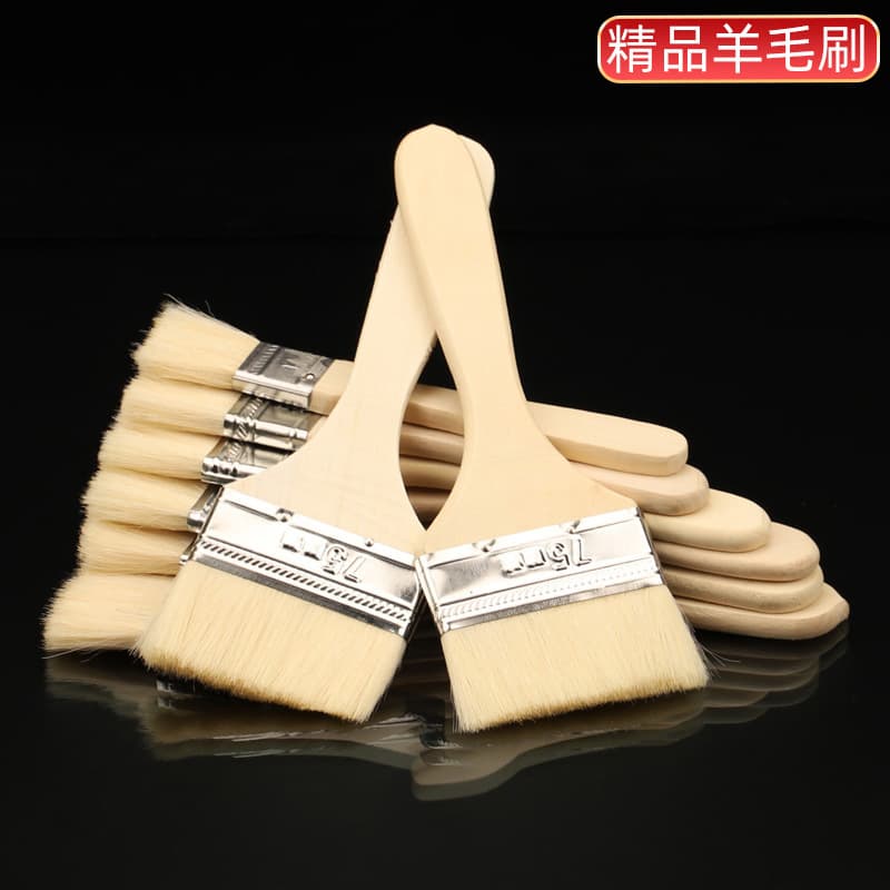 Manufacturer wholesale long handle wool brush wooden handle paint brush soft bristle brush gift multi-purpose brush painting tools