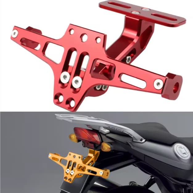 Factory Direct Retractable Aluminum Alloy License Plate Bracket for Cars, Aircraft, and Motorcycles