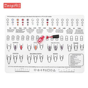 Nail Art Silicone Mat, Nail Practice Desk Mat, Nail Stamping and Filling Pad, Palette, Nail Polish Pad, Filling Pad