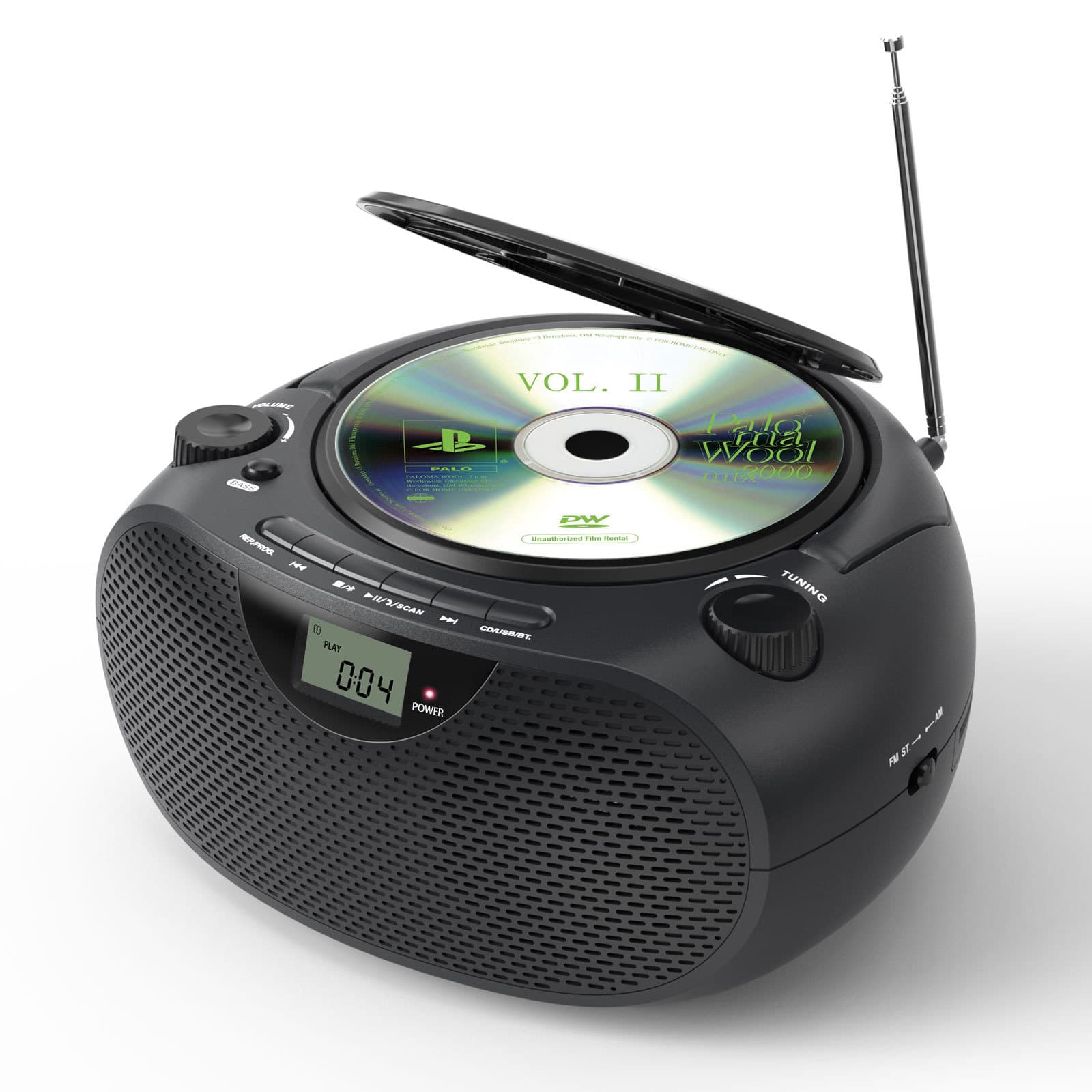 Cross-border CD Player Portable Boombox Home CD Walkman Radio Bluetooth CD Player with Multi-voltage Support