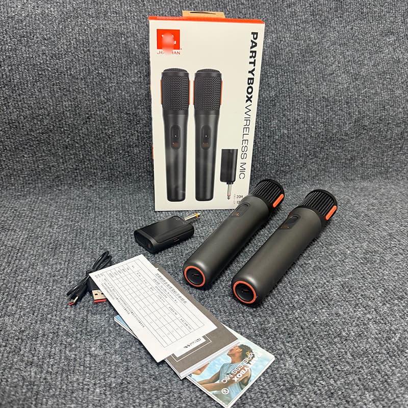 Wireless Microphone One-To-Two Wireless Microphone, Wireless Microphone Directly Supplied by the Manufacturer
