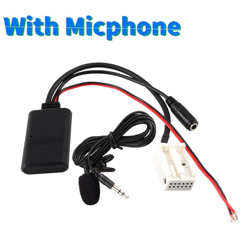 Car Bluetooth AUX Music Audio Cable MIC for BMW E60 E63 E64 E65 E66 E81 E82 E87
