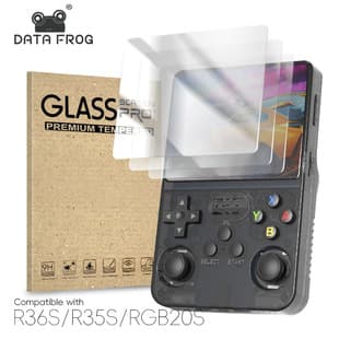 R36S Game Console Screen Protector Handheld Gaming Tempered Glass Film 3.5 Inch HD Anti-Dust Anti-Scratch