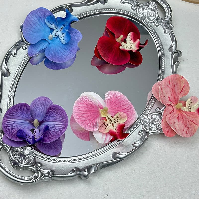 Phalaenopsis Orchid Headpiece Hair Hoop DIY Floral Hair Accessory Wedding Decoration Artificial Flower Blessing Bucket Gift Bouquet