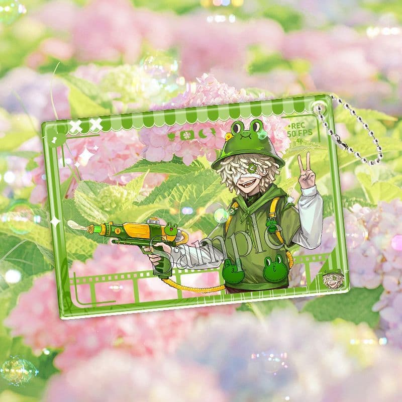 Identity V Brown Bear Collaboration Mercenary, Entomologist, Mechanic, Fire Investigator Acrylic Transparent Cards, Grain Photo Cards