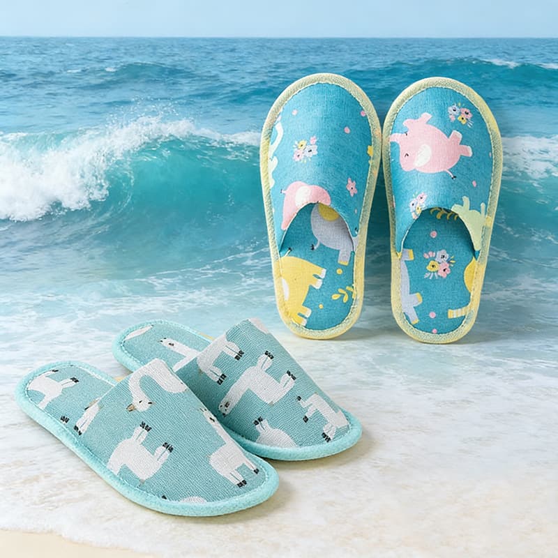 Children's disposable slippers for star hotels, guesthouses, homestays, travel, thickened anti-slip cotton, anti-slip
