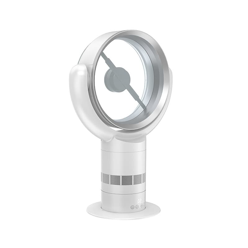 Anzheluo Holographic Screen Projection Bladeless Fan, Floor and Desktop Mother-Child Air Circulation Tower Fan, Fun Cartoon Projection