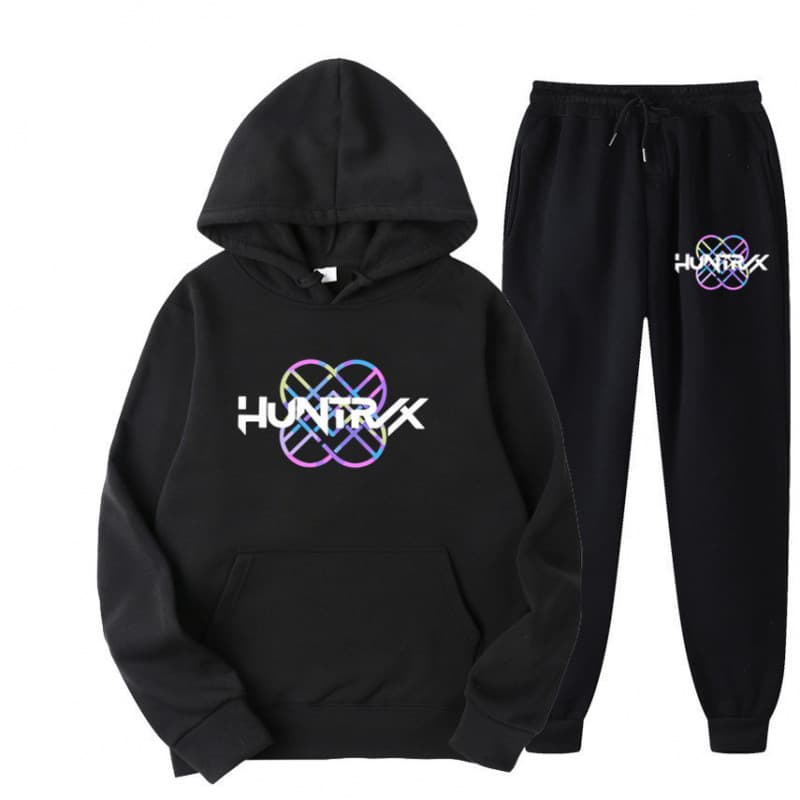 2025 New Cross-Border Kpop Demon Hunters Demon-Hunting Girl Group Printed European and American Style Unisex Set