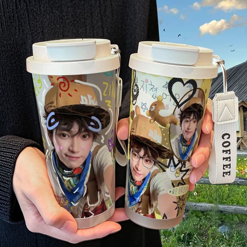 Yan Ni Ai Ziyu Cute Merch Thermos Cup Figure Merch High Appearance Stainless Steel Student Attractive Straw