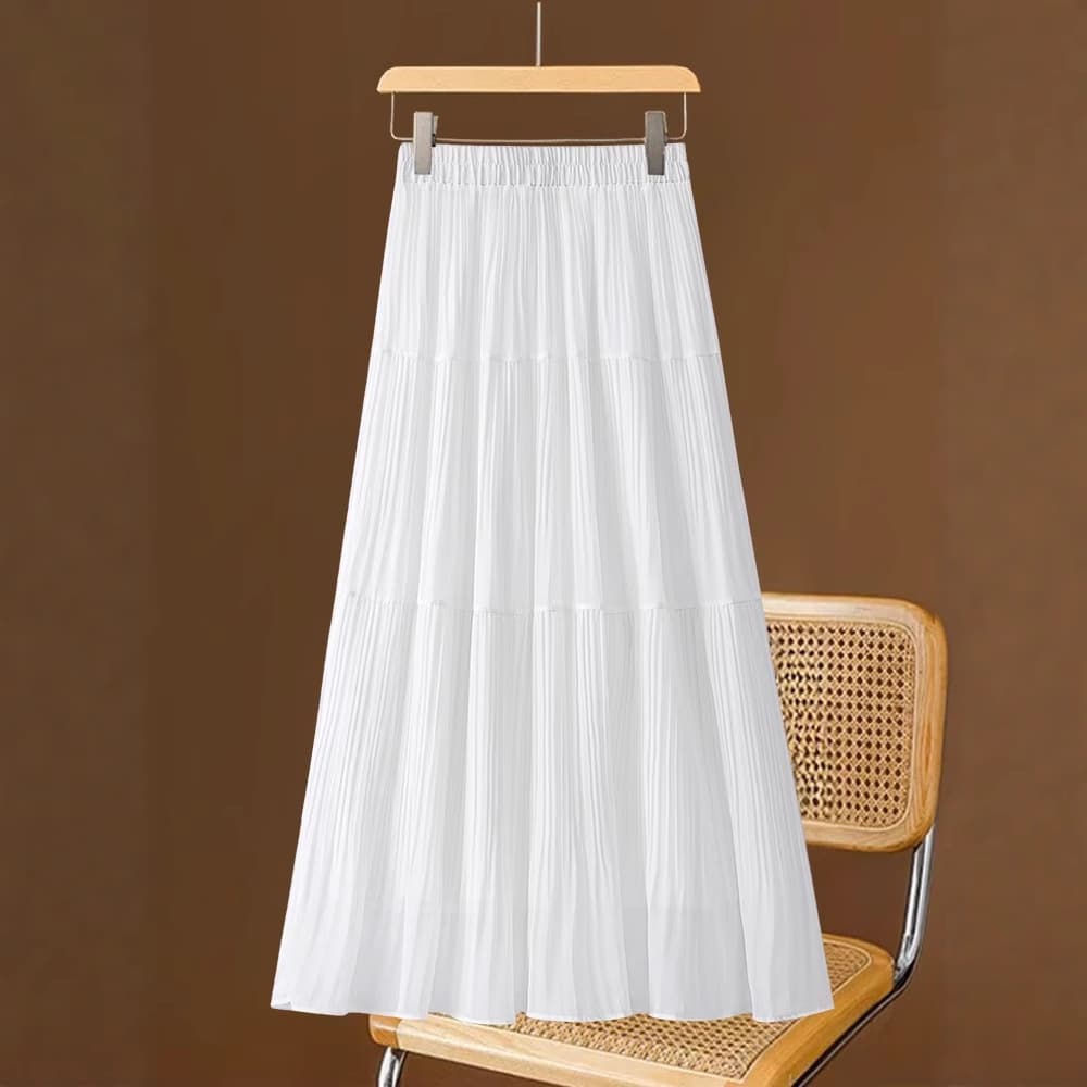 Simple A-Line Skirt for Women Spring Summer Commute Office Short Skirt 2025 New High Waist Slim Fit Petite