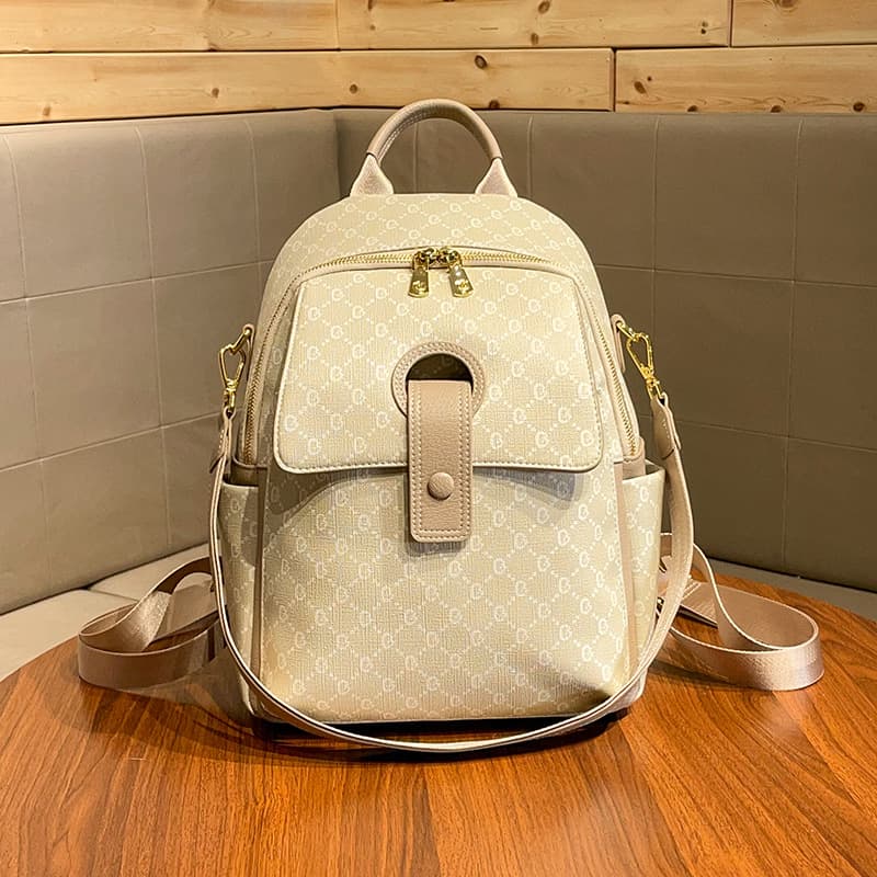 Commuter Backpack 2025 New Style for Female College Students Printed Large Capacity Travel Bag Cross-Border Wholesale Supply