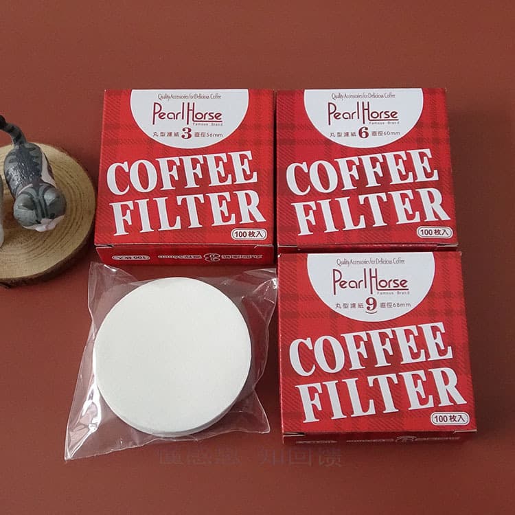 Coffee filter paper round 100 pieces Vietnamese pot filter paper No. 3 No. 6 No. 9 Moka pot filter paper drip filter Aeropress filter paper