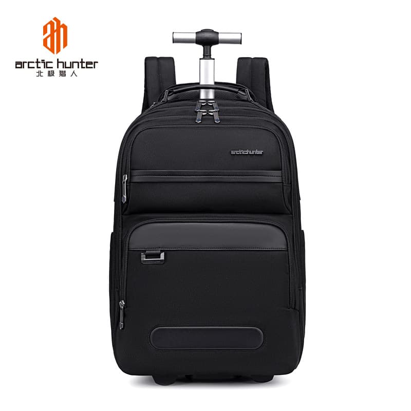 Cross-border business trip trolley backpack men's and women's travel backpack waterproof wheeled trolley multifunctional backpack