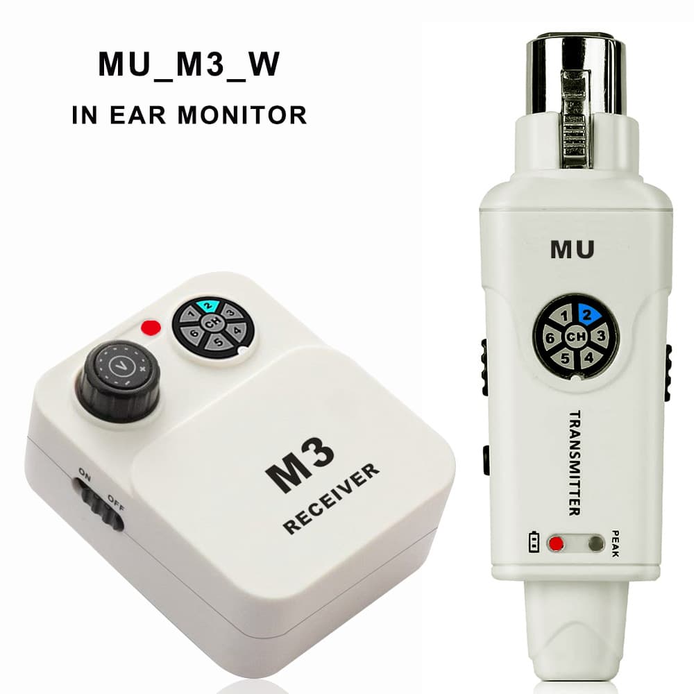 Wireless In-Ear Monitor System for Singers and Bands, Bodypack Earphone, Stage Performance Real-Time Wireless Transmitter Receiver